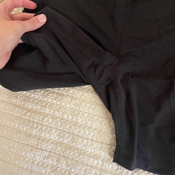 Prana Black Women's Bike Shorts high waisted size large - Picture 5 of 6